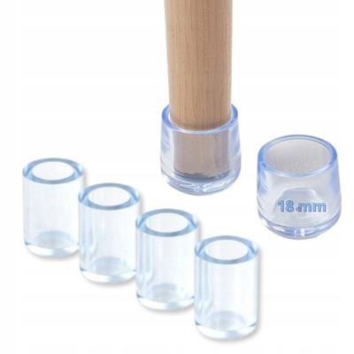 PROTECTIVE COVERS FOR CHAIR LEG FURNITURE FLEXIBLE 16 Mm CAP 16 Pcs, PVC