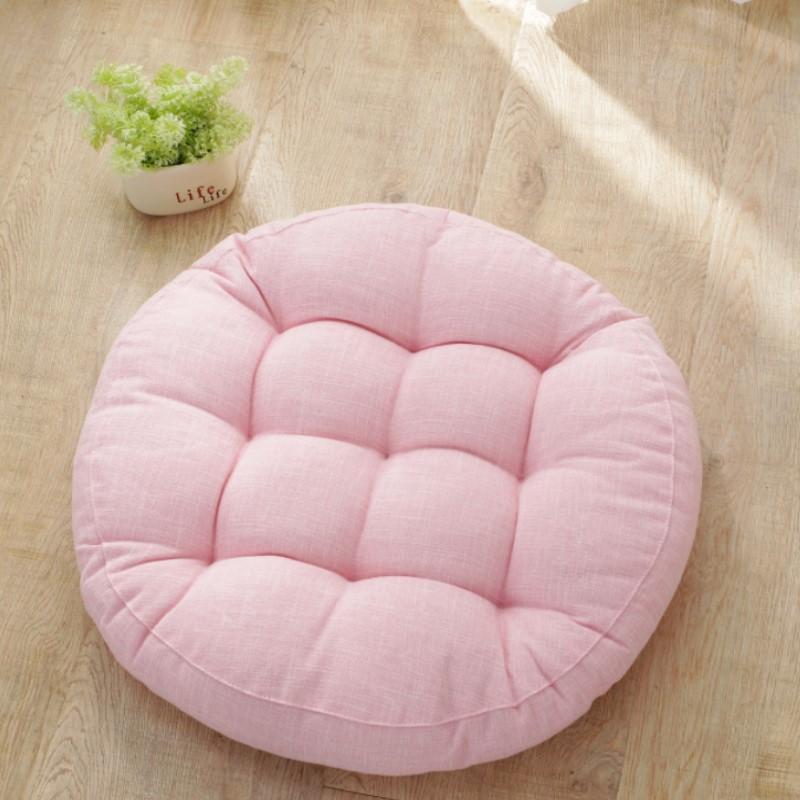 Red Christmas Large Floor Seat Cushion Thickened Tatami Chair Seat Pillow Pad Tufted Round Big Pillows Chair Pad Ottoman Poufs