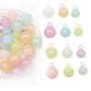 10-20Pcs Acrylic Colorful Round Beads Hanging Hole Loose Spacer Beads Charms For Jewelry Making DIY Necklace Bracelet Keychain Crafts