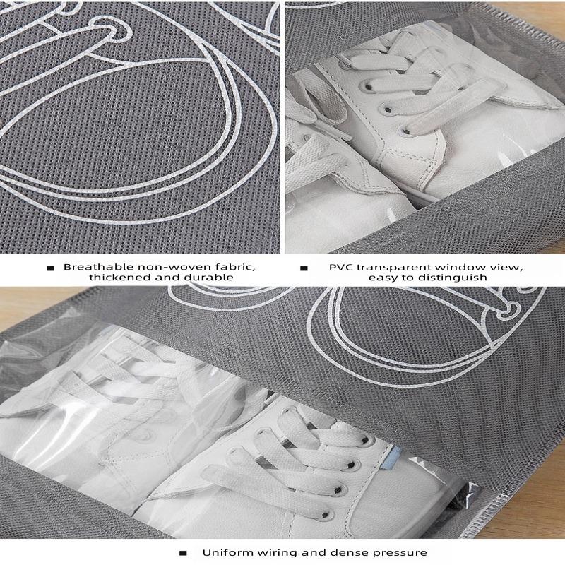 5 шт. Органайзер для хранения обуви, сумки, нетканые, дорожные, портативные, водонепроницаемые, карманные, для одежды, прозрачные, подвесные сумки