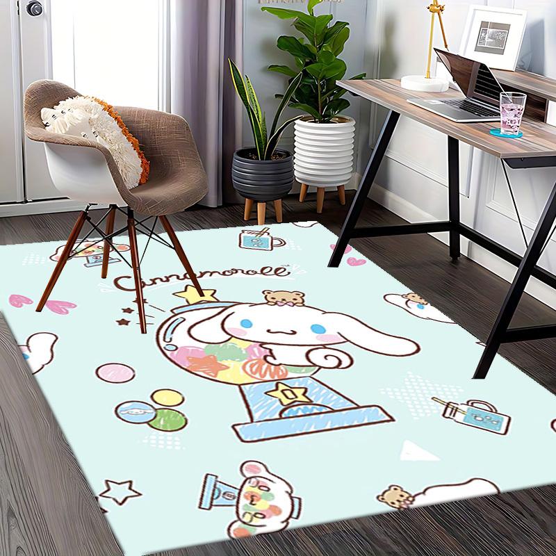 Cinnamoroll Anime Cartoon Design Chair Mat Non-Slip Carpet for Office, Home Decor, Living Room, Bedroom, Game Room, Dormitory - Seasonal Gift Suitable