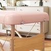 Foldable Massage Table With Removable Headrest Handle Wooden Frame And Adjustable Height 210x81x67 92 Cm Pink