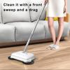 Hand-push Sweeper Multi-Purpose Foldable Compact Sweeper Wet Dry Cleaning 360-degree Motion Cleaner 40in Stainless Steel Pole