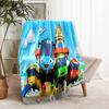 1pc Blanket Tayo the Little Bus Print Design, Lightweight Blanket for Sofa, Bed- Soft &Warm, Gift for All Seasons like Christmas, Halloween