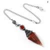 Natural 7 Chakra Healing Crystals Pendulum For Dowsing Divination Quartz Stone Pendulums Antique Reiki Pendant Jewelry