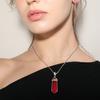 Серебряный кулон ручной работы с мозамбикским гранатом для женщин и мужчин 1,5