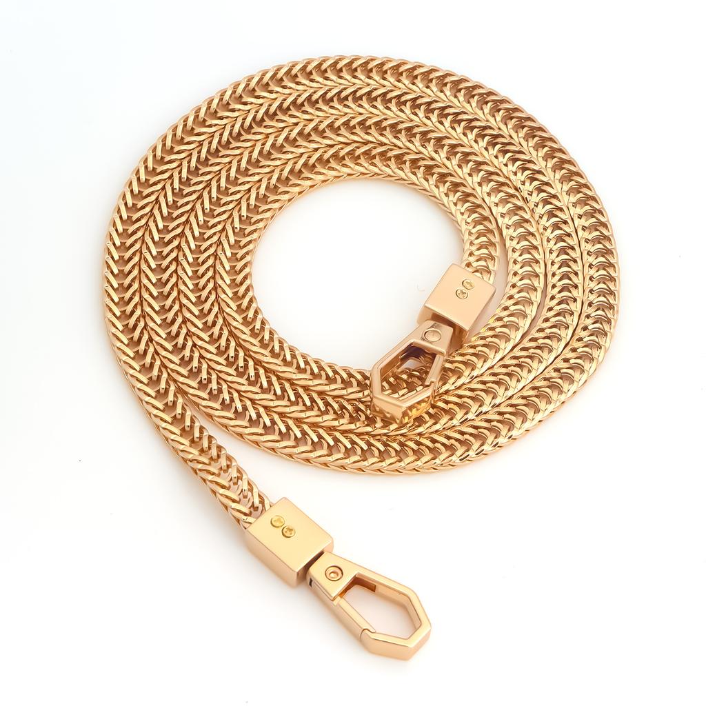 Snake Bone Chain Bag Iron Flat Bag Purse Chain Strap Accessories Shoulder Cross Body Handbag Strap Replacement DIY Purse Making