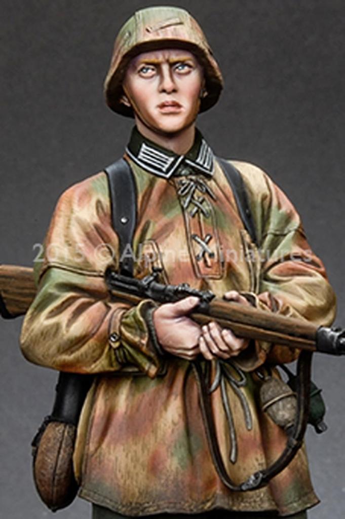 Alpine Miniatures масштаб Панцергренадер Фельдхернхалле Смоляной набор AM16030 1/16 (человек)