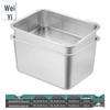 Weiyi 304 Stainless Steel Deep Perforated Drain Basin & Solid Pan Set