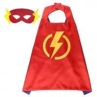 Halloween Children'S Cape, Superhero Frozen Style, Spider-Man, Iron Man, And Cap Mask