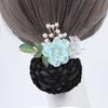 Сетка-чехол для шпилек, Снуд с цветком, Зажим-пружина, Корейский стиль, Кружевная сетка для волос, Подарок на День матери