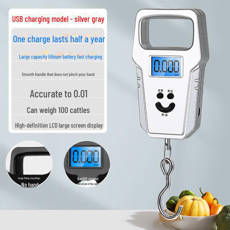 Высокоточные мини-портативные электронные весы для багажа 50 кг