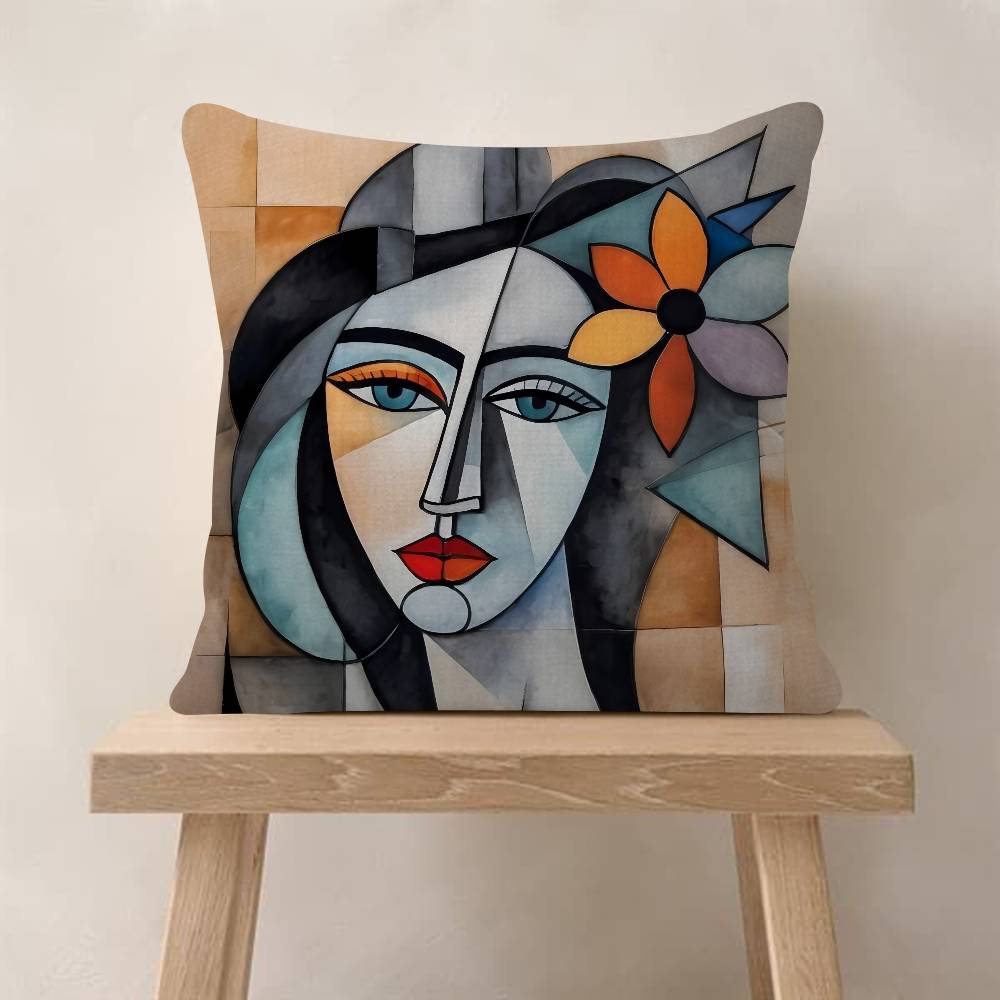Painting art Picasso Cushion  Personalized Pillow Dust Cover Bedroom Kids Party Decoration Pillowcase Birthday Children Gift