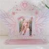Spin Card Display Stand Butterfly Photo Protection New Photocard Frame