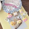Cartoon Dessert Cookie Cake Toast Keyring  Sweet Doll Pendant Lovely Animal Keychain Backpack Decoration Accessories