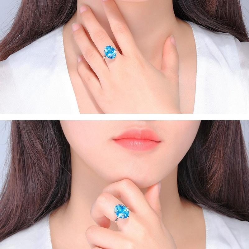 Sace Gems Классическое кольцо из медного сплава с цирконом, женские ювелирные изделия, свадебный подарок, открытая вечеринка