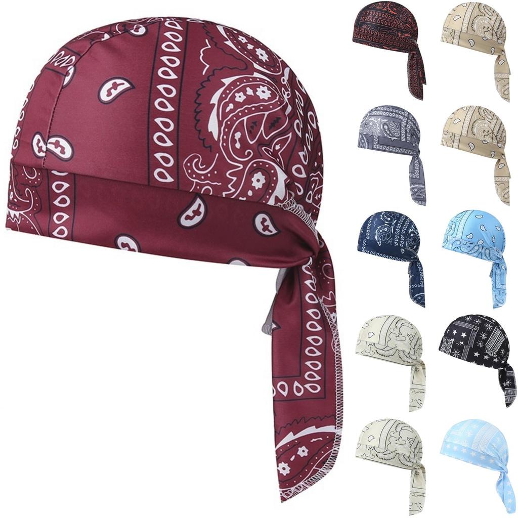 Уличная бандана-кепка для велоспорта Легкий дышащий головной убор в стиле хип-хоп для уличных танцев Регулируемая посадка Прочная ткань