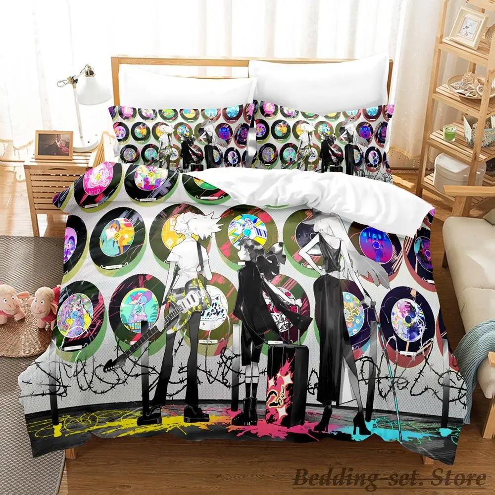 Muse Dash Постельное белье Single Twin Full Queen King Size Bed Set Adult Kid Bedroom Duvetcover Sets Anime Parure de lit Bed