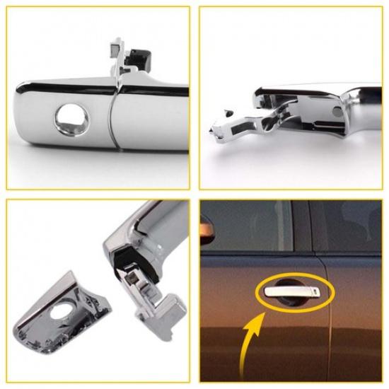 Left Driver Side Outside Door Chrome Handle for Nissan 03-07 Murano 08-13 Rogue