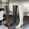 Fashion Eilyken Sexy Super High Heels Over The Knee Boots Women Ladies Spring Autumn Thigh High Long Party Shoes Botas De Mujer