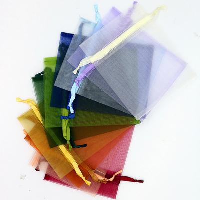 100 шт. 13x18 см мешочки из органзы на завязках, сумки для упаковки ювелирных изделий, подарочные мешочки, мешочки для конфет из тюля, свадебные рождественские принадлежности