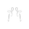 Sweet Bow Stud Earrings for Women with Niche Design Girly Light Luxury Earrings