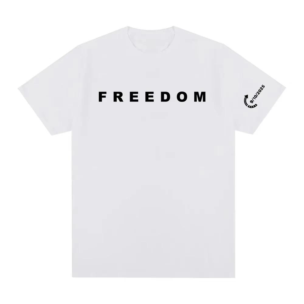 Freedom Tee American Charlie Kirk Tshirt High Quality Cotton Female Male Tshirts Streetwear America American Fashion T Shirts