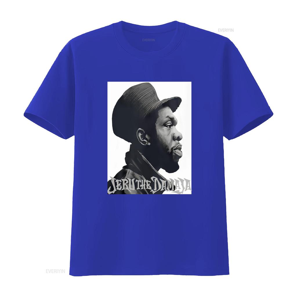 Hip Hop Jeru The Damaja Black T Shirt Size S 5xl Vintage Washed Graphic Designer Clothes Soft Breathable Top For Everyday Wear