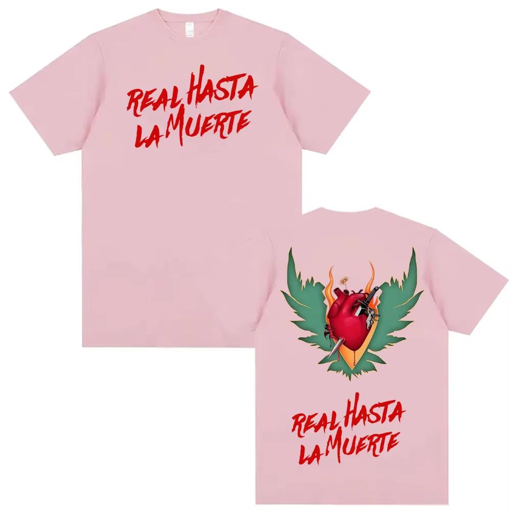Anuel AA Rhlm 2 Real Hasta La Muerte Print T Shirt Men Women Vintage Pop Music Tshirt Springsummer pure Cotton Streetwear