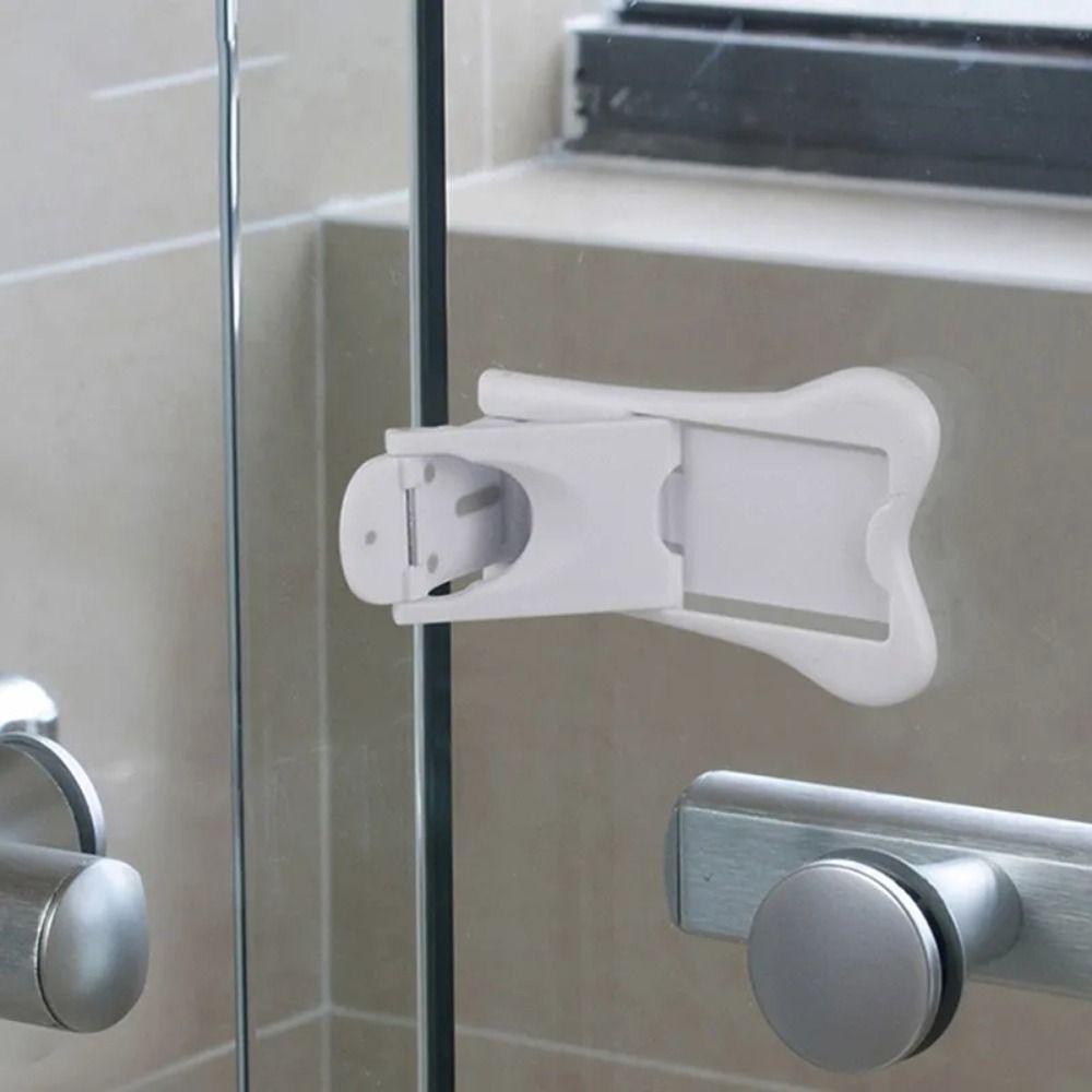 ABS Window Lock Self-adhesive Cabinet Door Lock Portable Baby Safety Lock Child