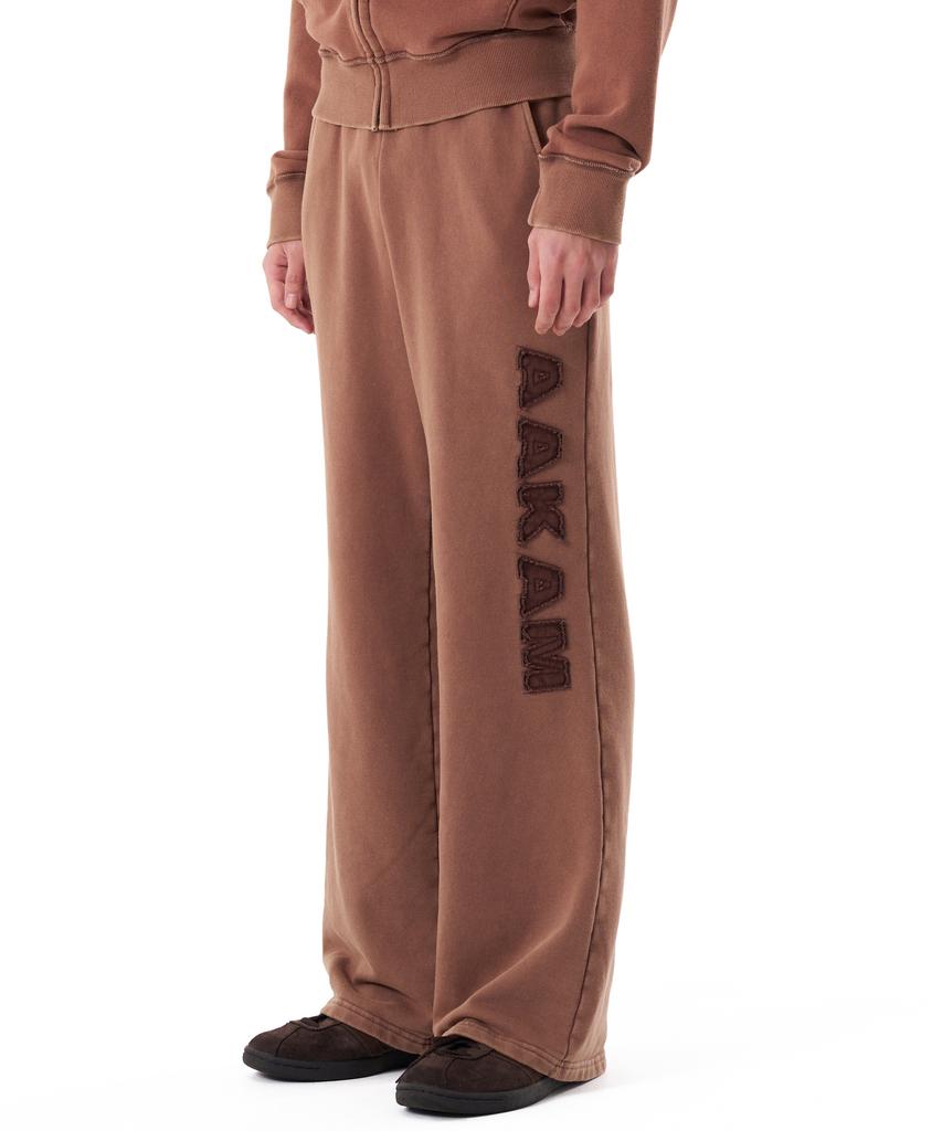 AAKAM Washed Logo Sweatpants (Brown)