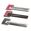 Supercharged Turbocharged Modified Metal Car Side Sticker
