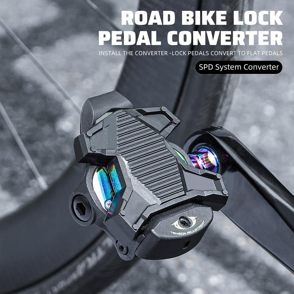 Самоблокирующийся адаптер для платформы Велосипедный замок Педали Преобразовать в плоские педали Преобразователь Велосипедная педаль