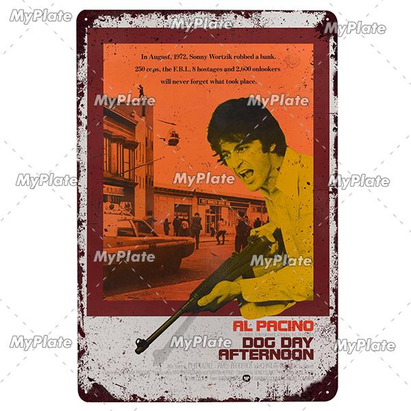 Фильм Металлическая табличка Металлический постер Жестяная табличка Табличка Металлический Винтажный Настенный декор для Бара Паба Клуба Мужской пещеры Кино На заказ