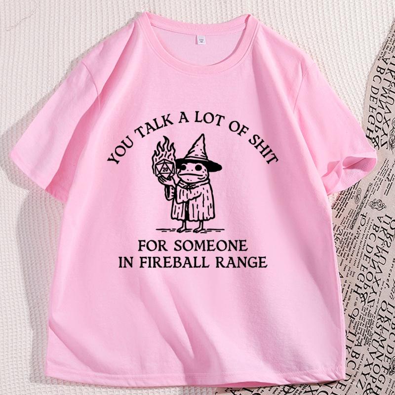 Funny Wizard Frog Tshirts Cotton Short Sleeve Men Women Tee Shirt Casual Round Neck Cotton Streetwear Tshirt Vintage Clothes