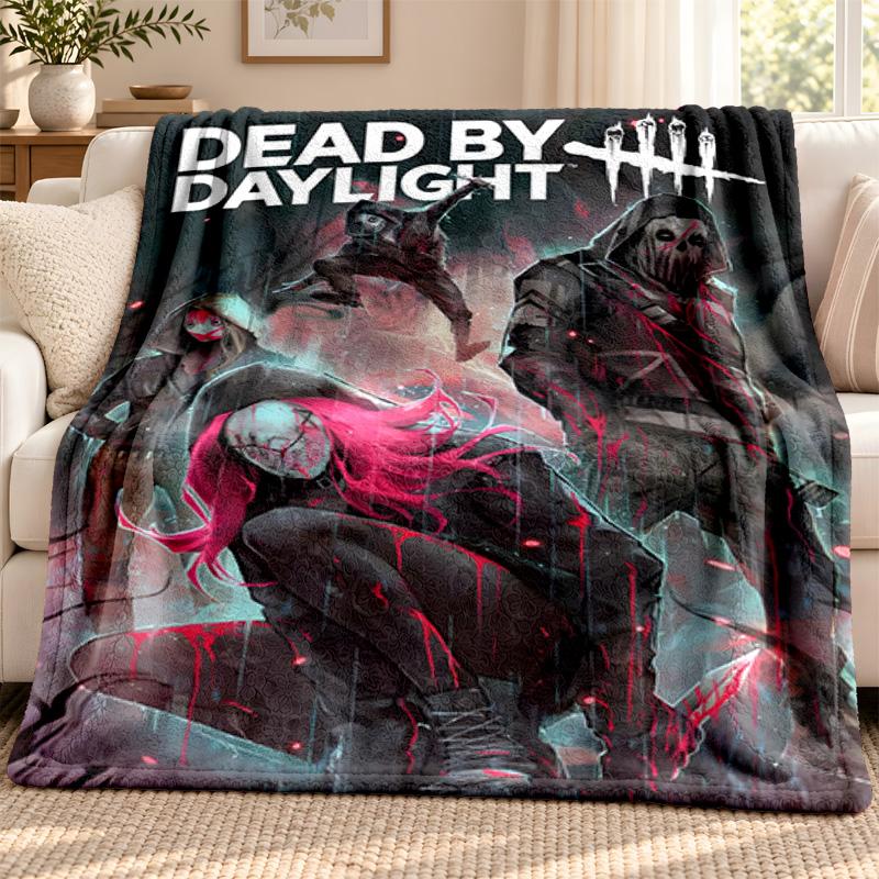 Dead by Daylight blanket Flannel Blanket Soft Cozy Plush Throw for Sofa Bed Lightweight Home Decoration Outdoor camping