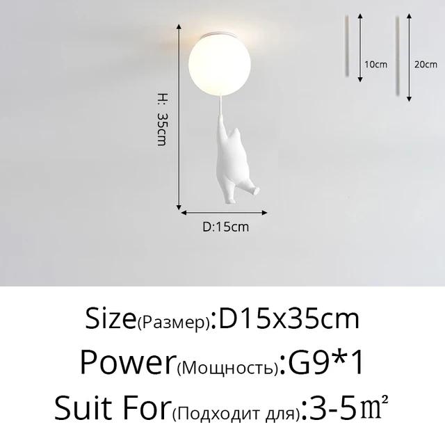 Мультяшный медведь Детские светодиодные люстры Воздушные шары Светильники для детей Спальня Гостиная Столовая Подвесные светильники Дизайнерские лампы