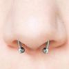 Fake Magnetic Horse Shoe Nose Rings Faux Septum Rings Fake Piercing Clip Titanium Nose Ring Hoop Gift for Women Gift