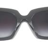 Very Good CHANEL sunglasses COCO Mark Rectangle Shape Eyewear black Used