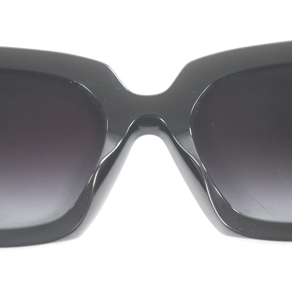 Very Good CHANEL sunglasses COCO Mark Rectangle Shape Eyewear black Used
