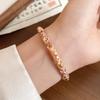Hollowed Floral Chinese Flower Bangle Enamel Women's Hand Bracelet Vintage Cloisonne Bangle  Ladies