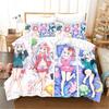 3D современный японский мультфильм аниме фильм милая девушка сексуальный 3 шт полиэстер постельное белье комплект пододеяльник и 2 шт наволочка