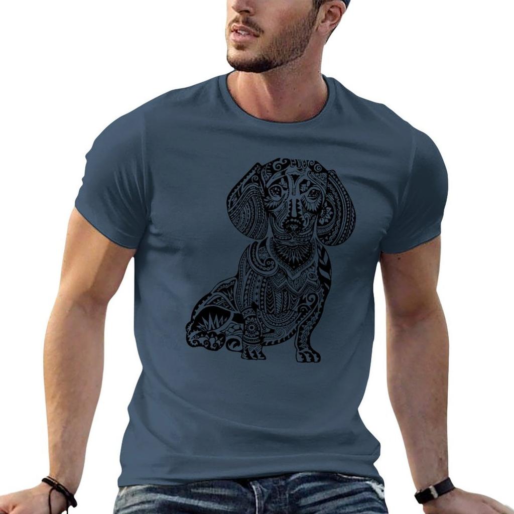 Polynesian Dachshund T-Shirt T-Shirt Für Unisex 100 Prozent Baumwolle Anime T-Shirts Für Unisex Baumwoll-T-Shirts Unisex 100 T-Shirt