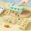 Small Ice Cube Trays With Lid And Bin,8 Cubes Each, Easy Release And Stackable,Ice Cube Tray For Mini Fridge, For Coffee,Lemon