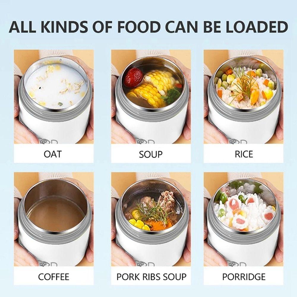 Steel Thermal Reusable Insulated Soup Cup Food Warmer Lunch Bag Lunch Box Thermos Containers