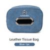 Car Plaid Tissue Holder Leather Tissue Box Seatback Hanging Bag Accessories For Citroen C4 C3 C5 C1 C2 C-Elysee Berlingo Picasso