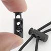 Black Plastic Drawstring Adjustment Lock, Elastic Cord Lock Suitable for Clothing Accessories
