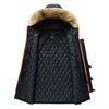 Men Winter Jacket Fur Collar Casual Hooded Parka Down Jackets Mens Warm Thick Thermal Outdoor Overcoat Zipper Multi -Pocket