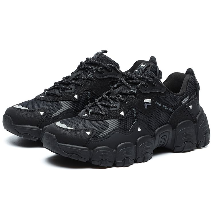 Fila Heritage-FHT Кошачья лапка 3.0 Ретро Амортизирующие Нескользящие Износостойкие Кроссовки с низким верхом Повседневные Городские Для 通勤 Беговые Женские кроссовки F12W144123FBK