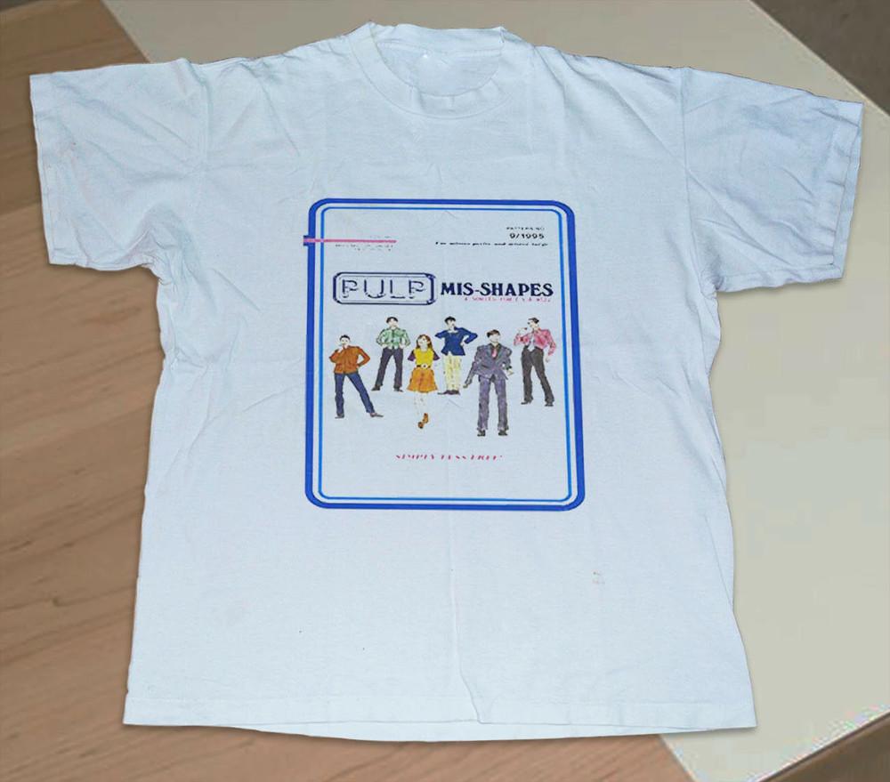 Mis Shapes Pulp Band Shirt White Unisex Short Sleeve Size S-5XL ND791 Unisex T-Shirt